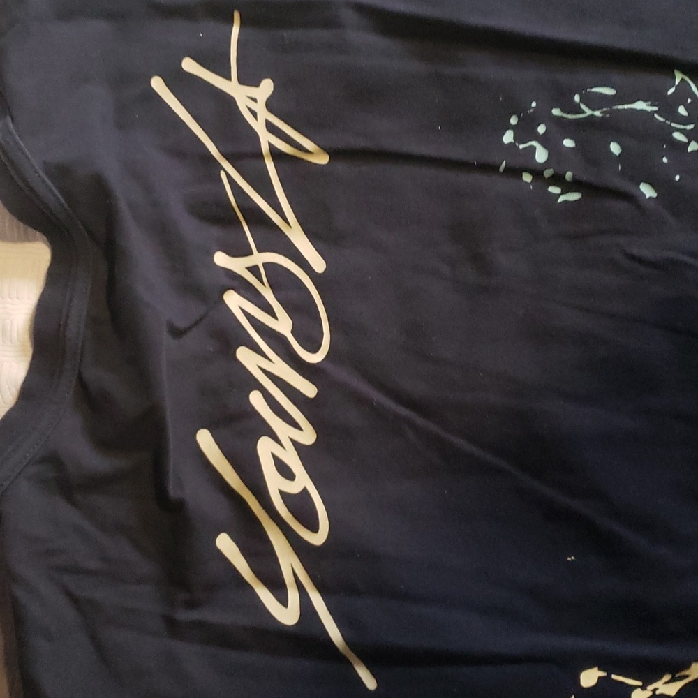 YoungLA Black Paint Splatter Large T-Shirt